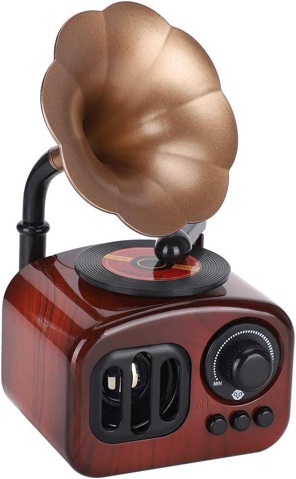 Music box, antique phonograph decoration, creative gift, turntable, vinyl record player