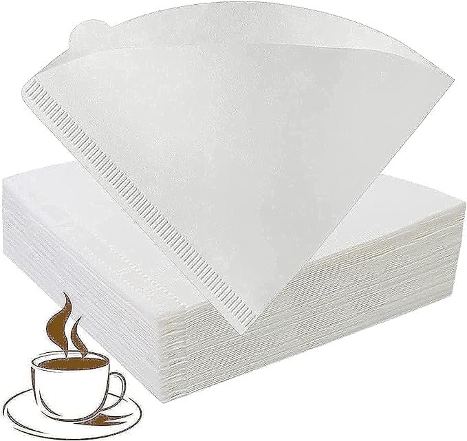Coffee Filters Cone Filters, Disposable Natural Paper Filters 100PCS
