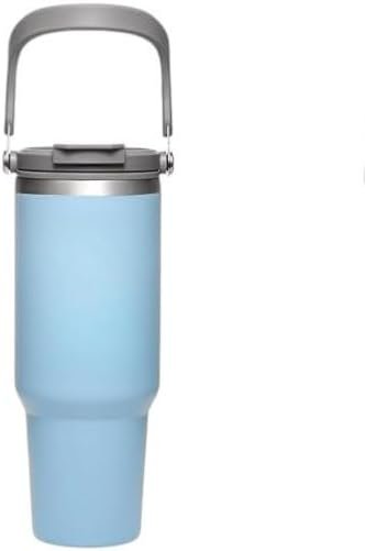 Tumbler with Lid and Straw with Handle, (900 ml), Large Capacity 2*1