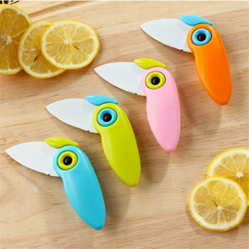 Ceramic Blade Folding Knife Small Fruit Cutlery Kitchen Pocket Knife Pare  Peeler