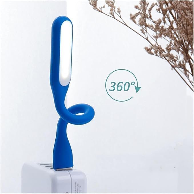 ​Flexible USB LED Reading Light – Portable Eye-Care Laptop Lamp – 360° Bendable for Keyboard, Computer, Power Bank, and Travel – Ultra Bright & Low Power Consumption.