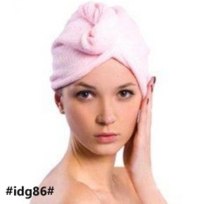 Hair Towel, Microfiber Hair Turban for Wet Hair, Super Absorbent Quick Dry Hair for Women, Long Thick Hair pink