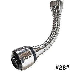 Flexible stainless faucet connection, 360 degrees