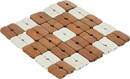 Wooden Square Heat Pad For Table Protection 16 * 16cm