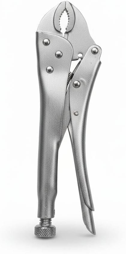 Professional 10-Inch(250mm) Curved Jaw Locking Pliers – Heavy Duty Heat-Treated Alloy Steel Grip Wrench with Quick Release