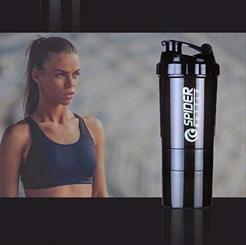 Sports Bottle Whey Protein Powder Mixing Bottle Sports Nutrition Protein Fitness Water Bottle With Threem layer