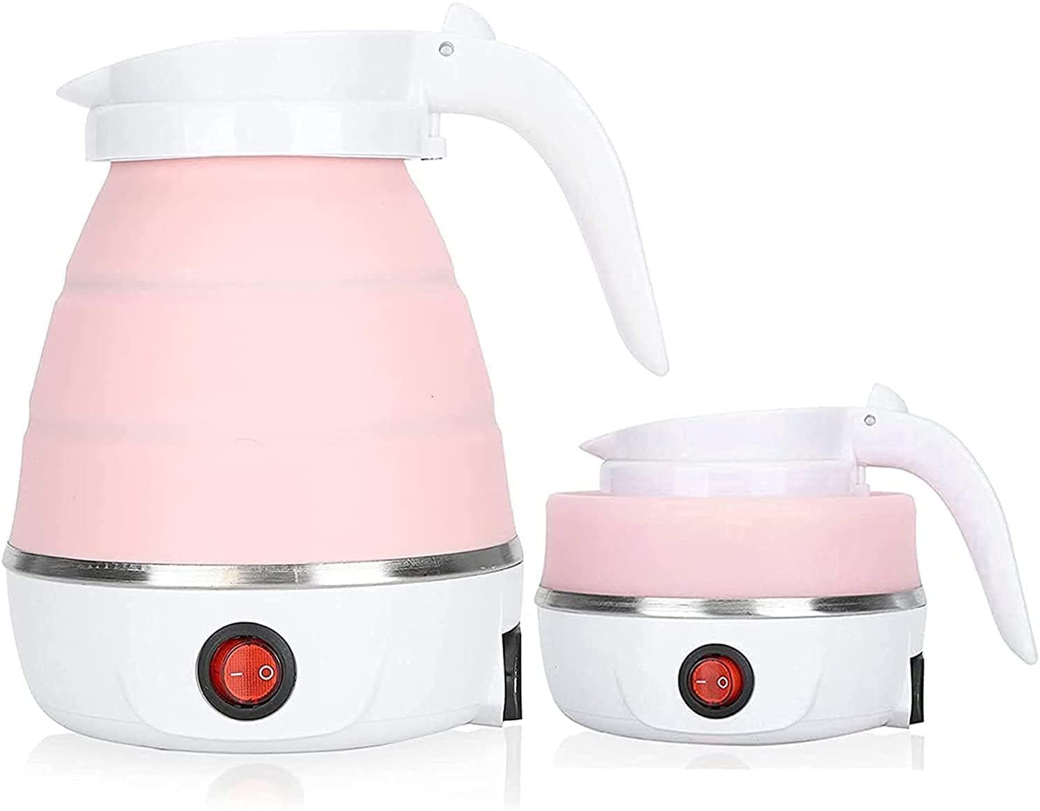 Kettle Electric Folding Travel Kettle Food Grade Silicone Folding Kettle (600ml) for Personal Use
