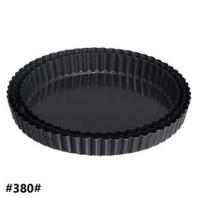 Belly Fluted Ring Cake Tin, Set Of 3 - Black