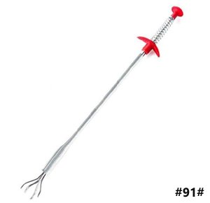60CM Long Reach Four Claws Flexible Pick Up Tool Spring Grip Narrow Bend Curve Grabber For spring Pipe Cleaner tool