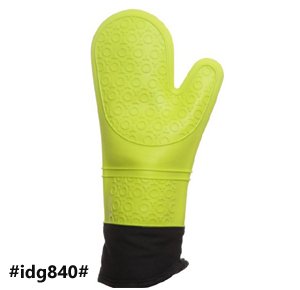 Heat Resistant Waterproof Silicone Grip Cooking Gloves with Cushioned Liner