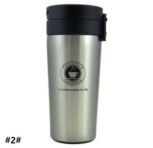 Double Wall Stainless Steel Coffee Mugs Thermal Bottle Fashionable For Beverage - Silver