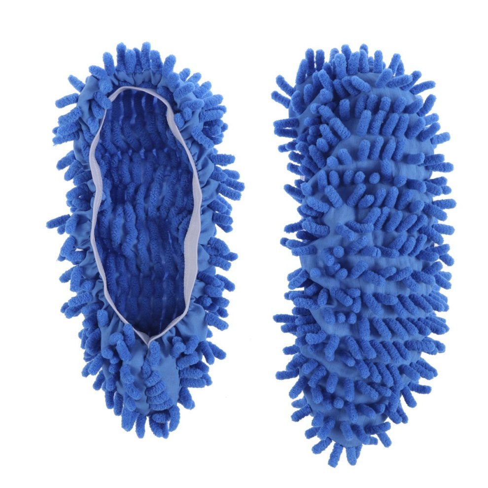 Washable Dust Mop Slippers Shoes Cover Soft Washable Reusable Microfiber Cleaning Mop Slippers Floor Dust Hair Cleaners Multi-Function Cleaning Shows Cover