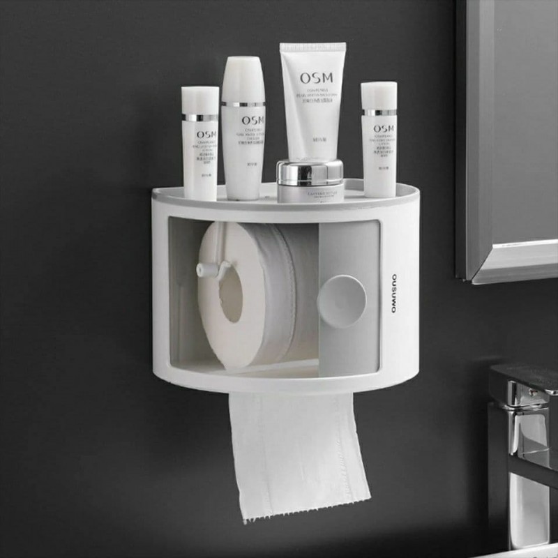 Details about   Tissue Paper Dispenser Holder Storage Wall-Mounted Box Kitchen Bathroom Toilet 