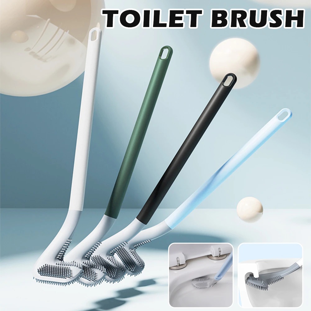 1pc Random Color Toilet Cleaning Brush, Simple Plain Color Toilet Brush For  Bathroom
