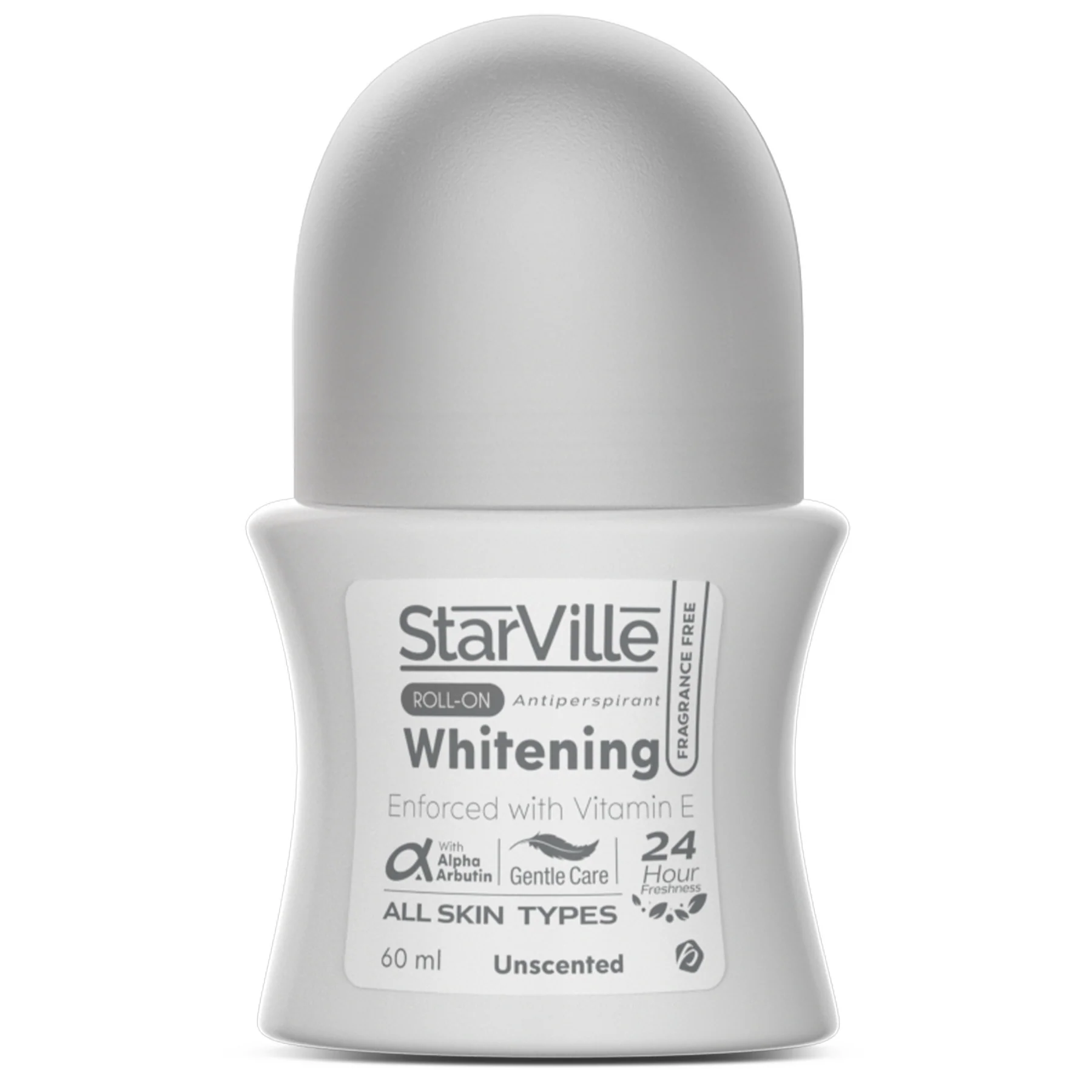 STARVILLE WHITENING ANTIPERSPIRANT ROLL ON 60 ML - FREGRANCE FREE