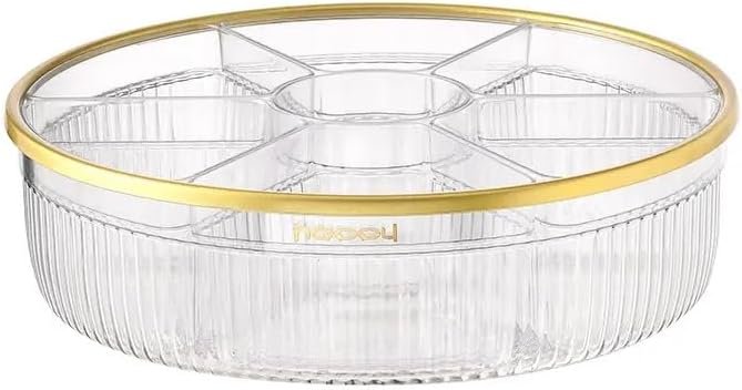 360 Rotatable Food Candy Snacks Tray Table Storage