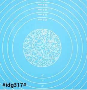 Silicone Dough Mat for Pastry Baking Tray with Measurements Non-Stick for Countertop, Reusable, Heat Resistant