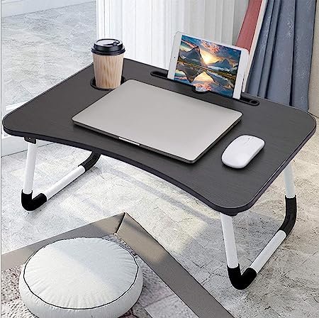 Laptop Bed Tray, Foldable Laptop Stand, Small Dormitory Table Perfect
