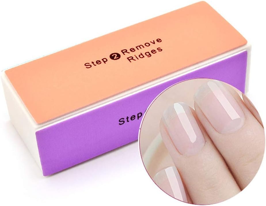 Sponge Nail Files Four Sided Nail Buffer Block Sanding Sponge Grinding Polishing Manicure Pedicure Nail Art Tool for Women Girls