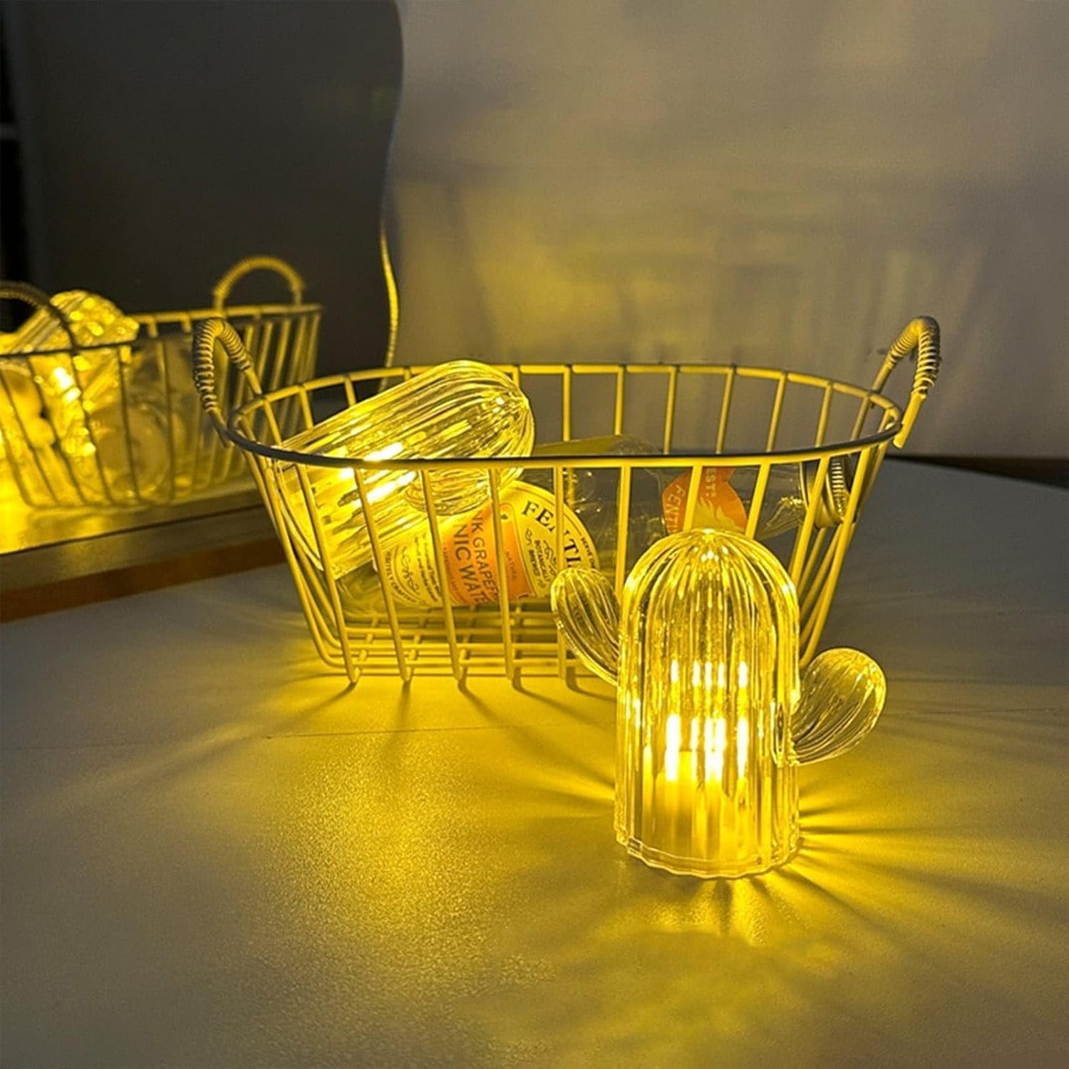 Bedroom Led Cactus Lights for Home Decor,Cactus Night Light,Bedroom,Party, Home Decorations Light,Ambient Light