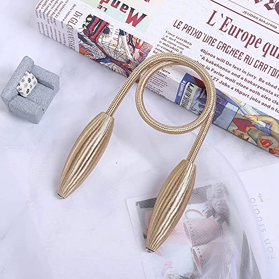 Arbitrary shape strong Curtain Tiebacks Plush Alloy Hanging Belts