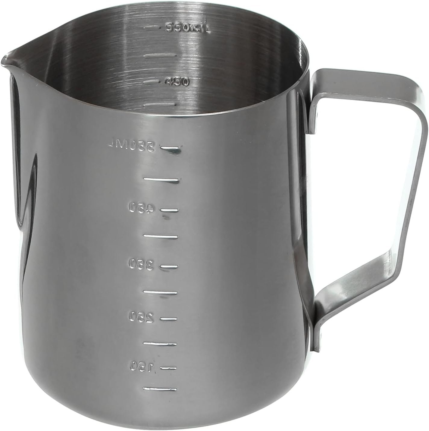 Milk Jug Stainless Steel Milk Pitcher, Milk Frothing Jug for Making Coffee Cappuccino (550ml)