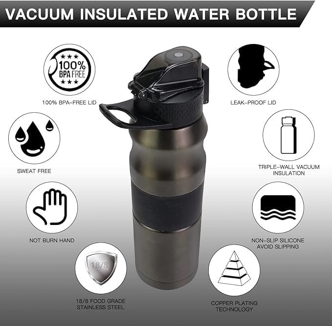 Thermos vacuum insulated stainless steel 2024 shaker bottle