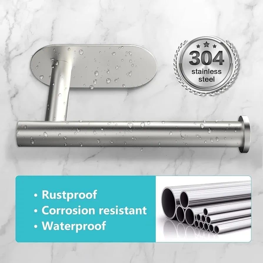 Stainless Steel Self-Adhesive Toilet Paper Holder