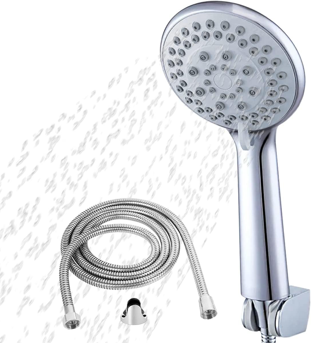 Shower Head with Hose Shower and Stand Shower 5 Modes Massage Bathroom Shower Head with Hose High Pressure Telephone Shower Head Flexible Shower Head