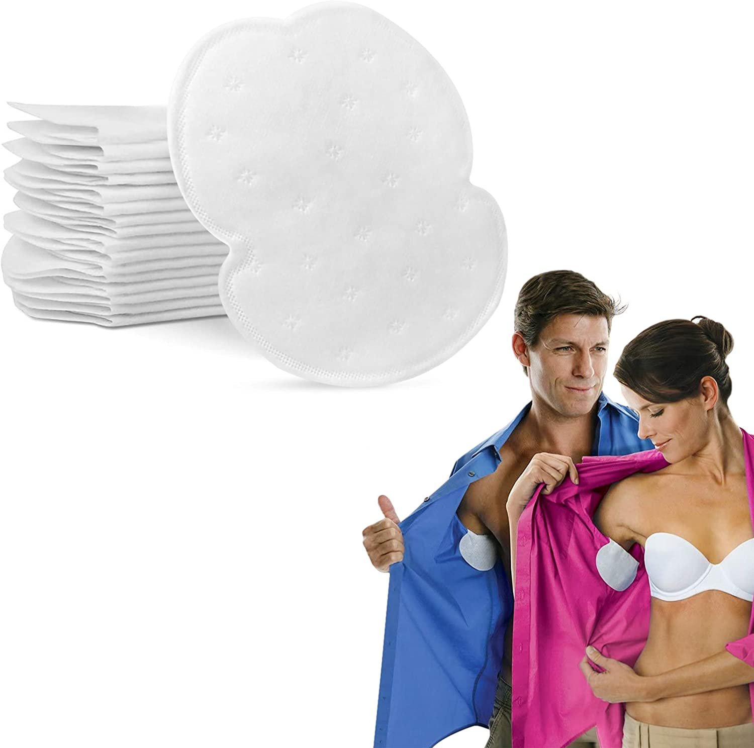 Disposable Underarm Shields, Sweat absorbent pad as Anti perspiration Armpit mats, No Smell, No Bad Appearance -12 Pcs