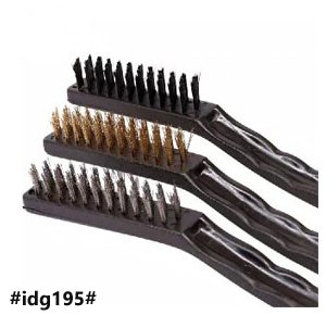 3 Pieces big Brush Cleaning Brushes Iron Nylon Copper Wire for Car Kitchen Gas Stove