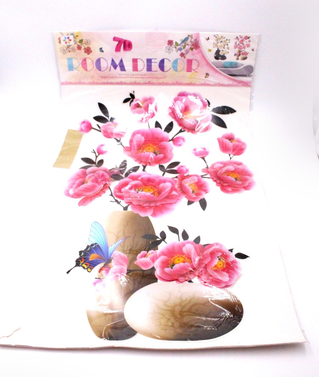 Home decor sticker 7D Vase Flower Decorative Sticker Wall sticker 3D home decoration