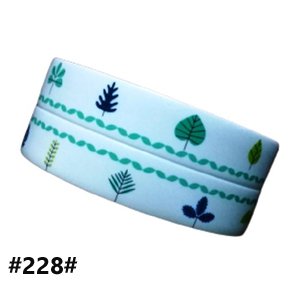 White Self adhesive antibacterial Tape - Embossed with Colorful Foliage 3.2cm by 3.35m from foam - multi color