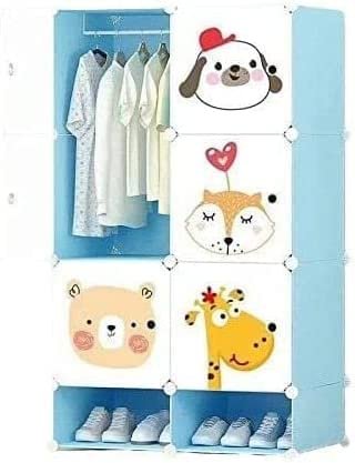Cartoon Style Sliding Door Baby Wardrobe