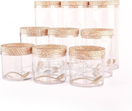 Acrylic Seasoning Can Set for Legules, Sugar Coffee and Tea in Multipurpose Design 9in1