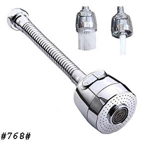 Faucet sprayer Kitchen faucet sprayer Swivel Sprayer 360 degree rotary extension faucet dual spray aerator. With universal adapters, gaskets and other accessories. Applicable round water tap