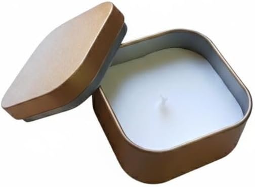Vanilla Bliss Scented Candle in Gold Tin – Long Burn Time, Perfect Gift for Home, Relaxation & Aromatherapy