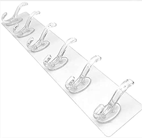 6 Hook Flexible Silicone Stick Hanger 40cm by 8cm