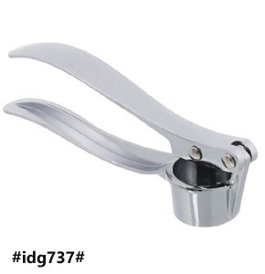 Stainless Steel Small Garlic Press- Silver