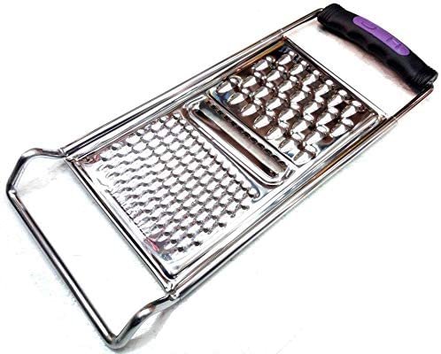 stainless steel flat grater, fruits planer with plastic grip
