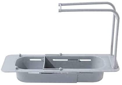 Telescopic Sink Shelf Kitchen Soap Sponge Sink Drain Sinks Rack Organizer