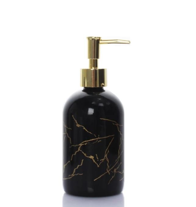 Gold Kitchen Soap Dispenser, Shower Liquid Soap Pump Dispenser, Refillable Shampoo Lotion Bottle for Bathroom