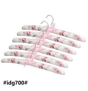 Plastic Hanger Set Of 6 - Multi Color