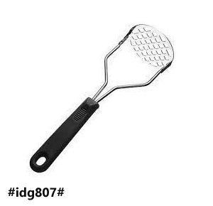 Potato Masher Smooth Design Potato Masher Made Of Stainless Steel With Black Handle For Mashing Vegetables And Fruits For Baby Food