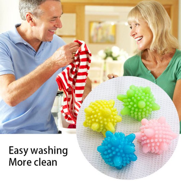 2PCS Solid Laundry Scrubbing Balls For Washing Machine Lint Catcher