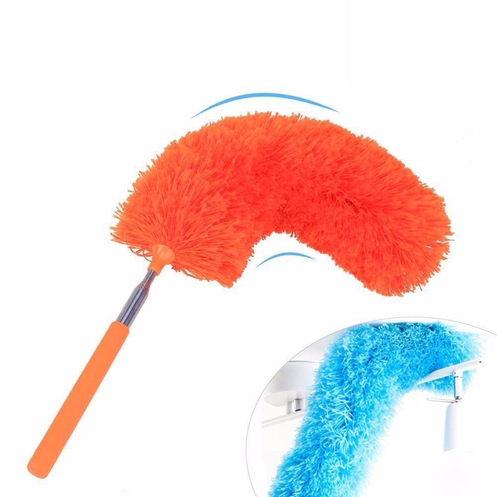 1PC Dust Brush, Adjustable Stretch Extend Microfiber Feather Duster Static Dusting Household Cleaning Brush Supplies