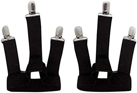 New Mens Shirt Stays Garters Elastic Nylon Shirt Holders Crease-Resistance Belt Stirrup Suspenders accessories (One Size)