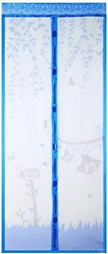 Magnetic Screen Door - Keep Bugs Out,Colour Print, Breeze In - Self-Seal Magnets, Heavy Duty Retractable Mesh Net Closure - Single Doorway Curtain Works With Pets