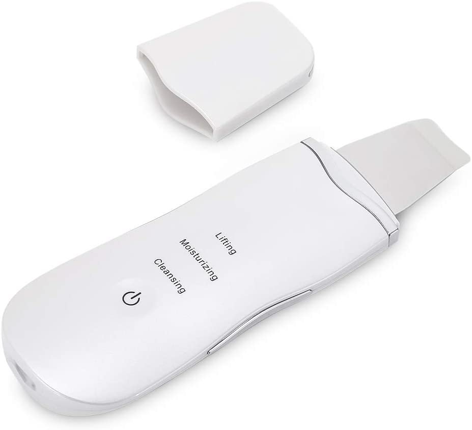 Ultrasonic Deep Facial Clean Machine Skin Scrubber Blackhead Removal Pimple Extractor Pores Unclog Face Cleanser Peeling Shovel Rechargeable