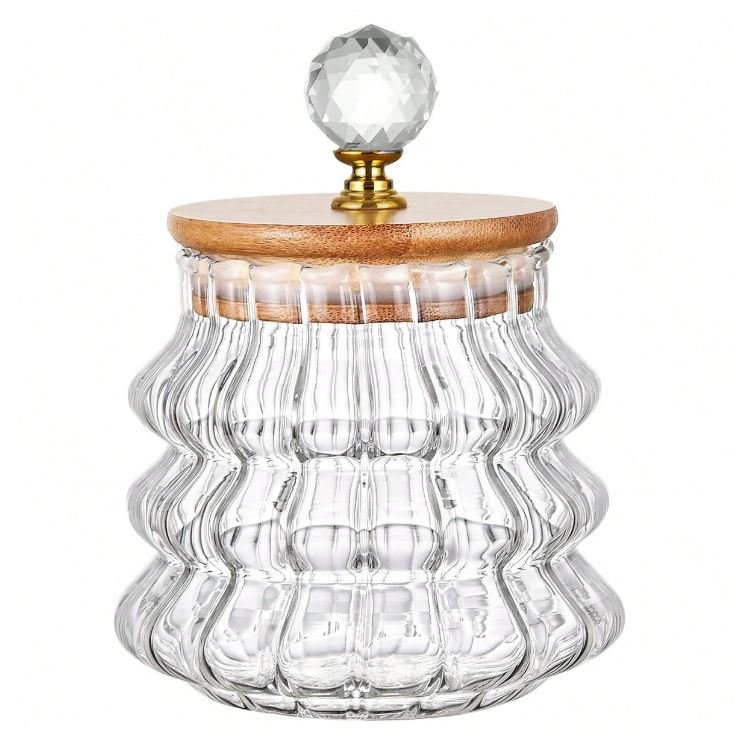 1 Glass Jar, Coffee, Flour and Bean Storage Container